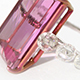 Bague tourmaline rose joaillerie contemporaine